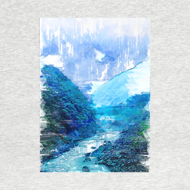 Foggy Mountain Forest & River. For Foggy Forests & Mountain Lovers. Foggy mountain collection by ColortrixArt